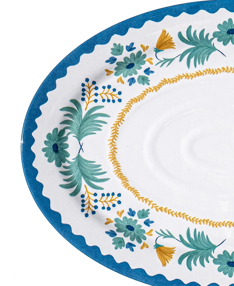 Abode Homewares Montelupo 14" Melamine Oval Serving Platter