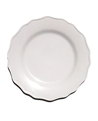 Abode Homewares Scallop NewWave Melamine Salad Plates, Set of 6