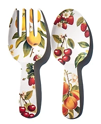Abode Homewares Fruitstand Melamine Serving Utensils, Set of 2
