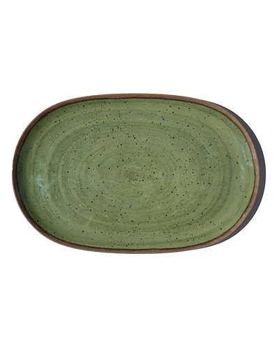 Abode Homewares Retreat Pottery 10.9" Melamine Oval Platter