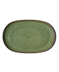 Abode Homewares Retreat Pottery 10.9" Melamine Oval Platter