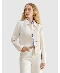 Hobbs London Women's Selborne Boxy Cropped Denim Jacket