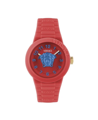 Versace Kid's V-Pop Red Silicone Strap Watch 34mm