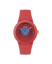 Versace Kid's V-Pop Red Silicone Strap Watch 34mm