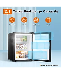 Cowsar 2.1 Cubic.feet Upright Freezer with Reversible Door and Thermostat