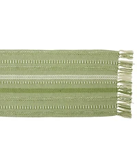 Design Imports Braided Stripe Textured Table Runner