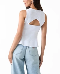 Guess Women's Jen Cutout Crewneck Sweater Top