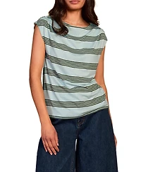 Celtic & Co. Women's Slash Neck Cap Sleeve T-Shirt