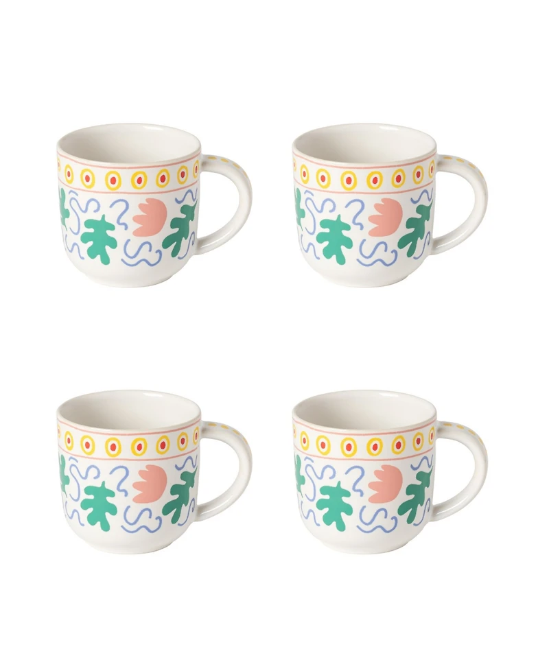 Costa Nova Summer Bliss Mugs, Set of 4