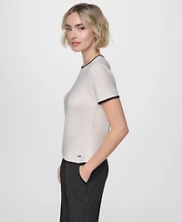 Dkny Women's Crewneck Short-Sleeve Top