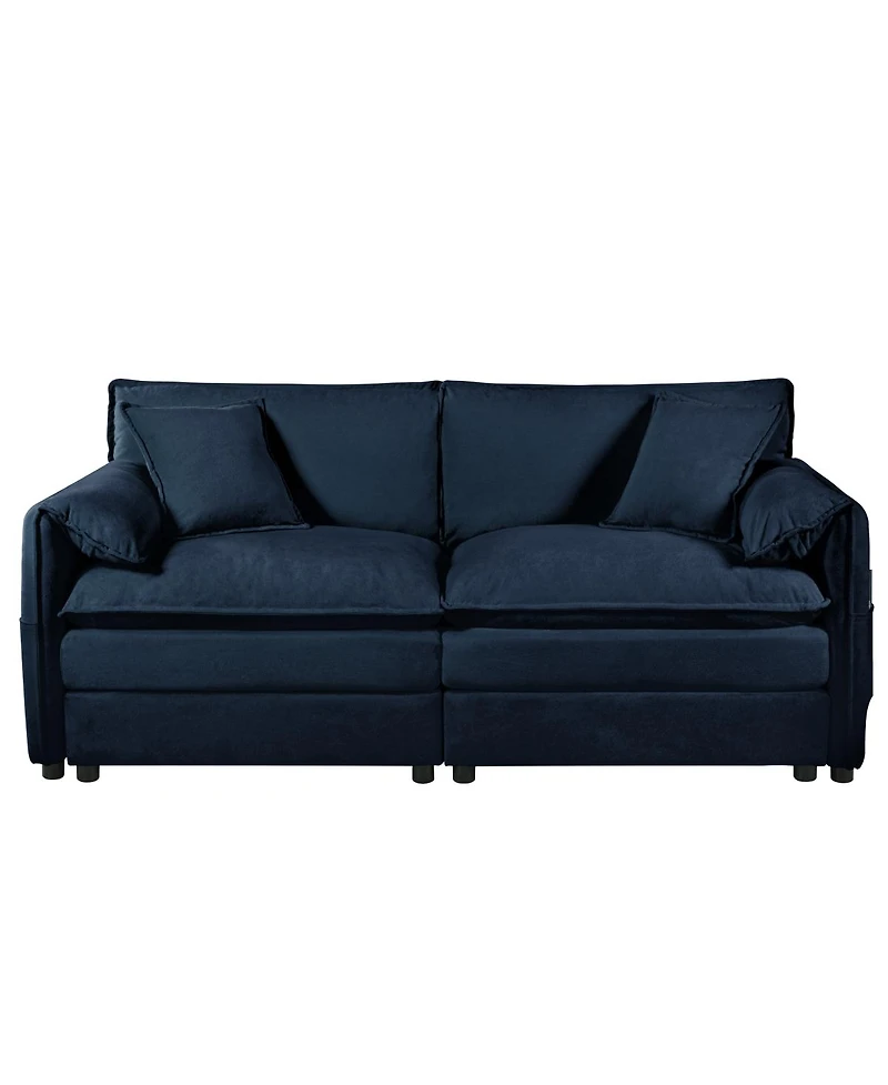 Streamdale Furniture Oversized Chenille Loveseat Sofa, 2-Seater Cloud Couch, Modern Comfy Deep Seat Love Seat.