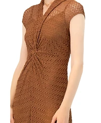 Ivonne Women's Long Knitted Off-Shoulder Dress