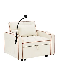 Streamdale Furniture Versatile Foldable Sofa Bed, 3 Lengths, Usb