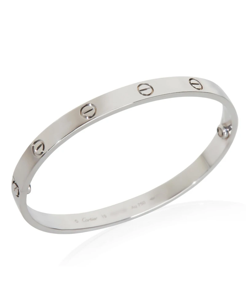 Pre-Owned Cartier White Gold Love Bracelet
