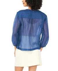 Vince Camuto Women's V-Neck Peasant Blouse, Macy's Exclusive