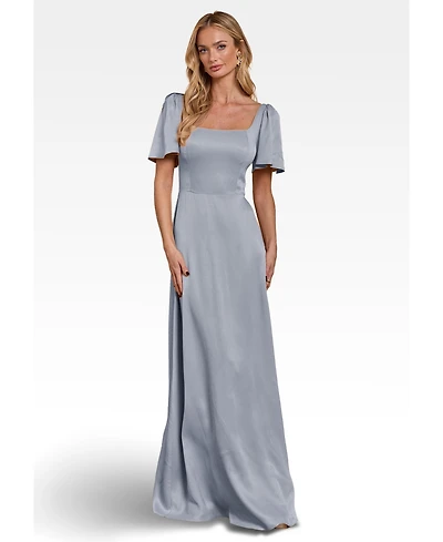 Maids to Measure Women's Clemmie Satin Bridesmaid Dress