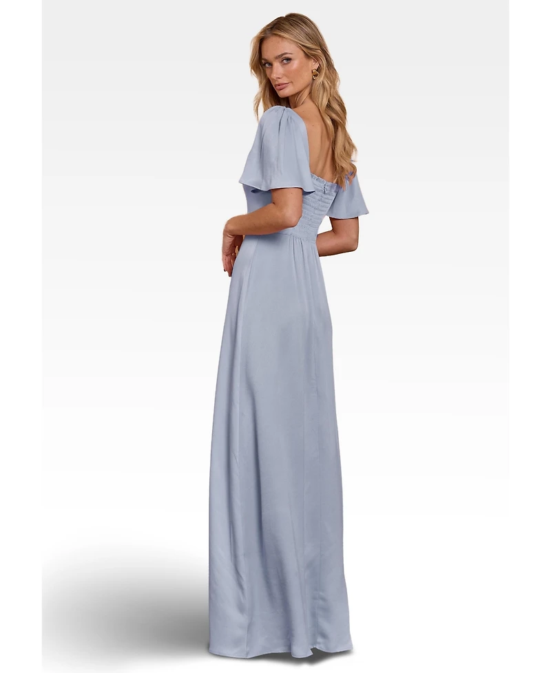 Maids to Measure Women's Clemmie Satin Bridesmaid Dress
