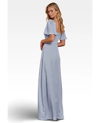Maids to Measure Women's Clemmie Satin Bridesmaid Dress