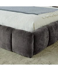 Streamdale Furniture Ca King Upholstered Platform Bed