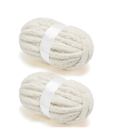 Gnuadz Chunky Chenille Yarn For Crocheting Arm Knitting Blanket