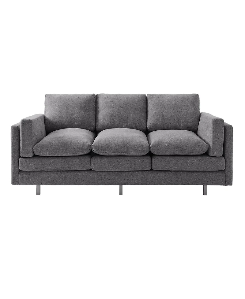 Streamdale Furniture Modern 3-seater Sofa 79.5" with Dual-layer Seat Cushions