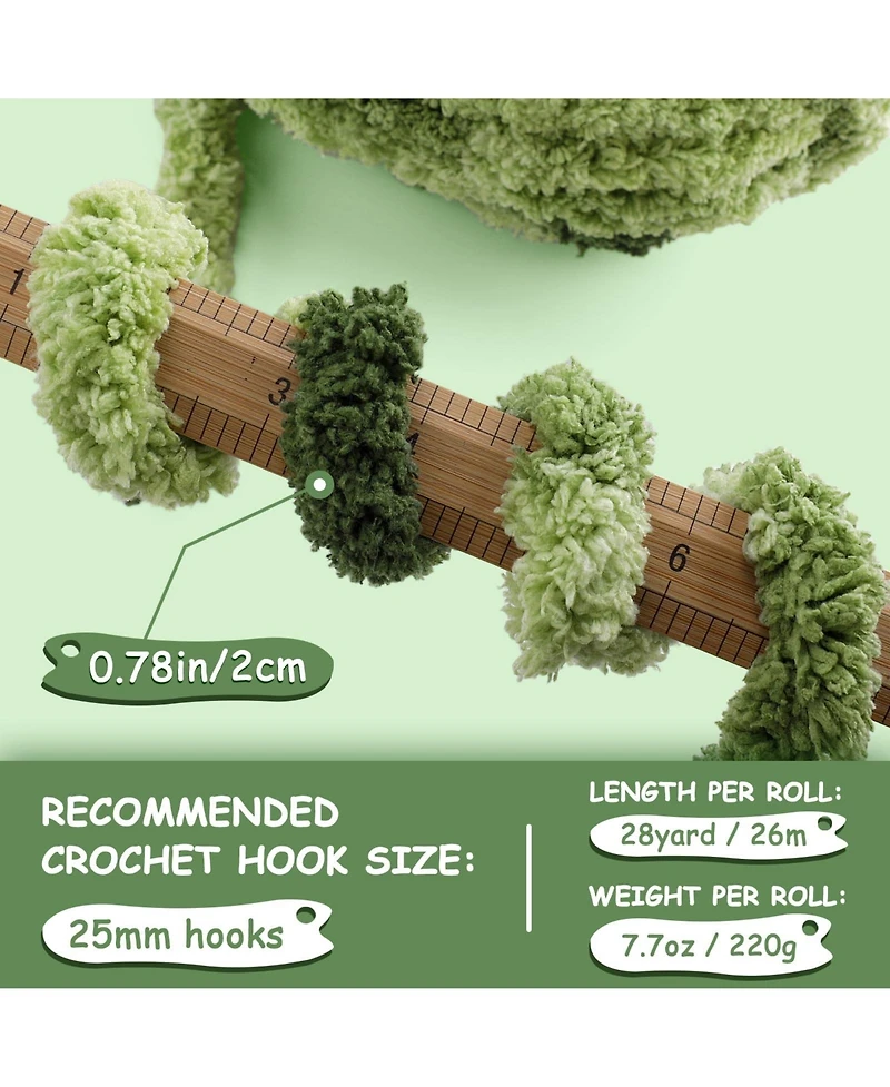 Gnuadz Chenille Chunky Yarn for Hand Knitting Crochet 61.6 Ounce