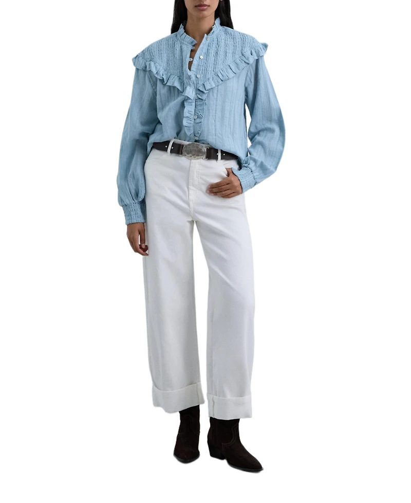 Scalpers Women's Smockruffle Shirt