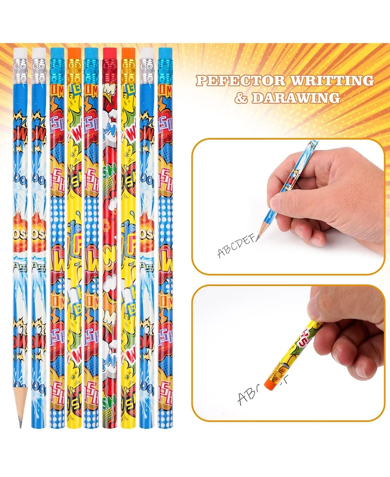 Gnuadz Wood Pencils Pow Snap Wham Bang Classroom Rewards