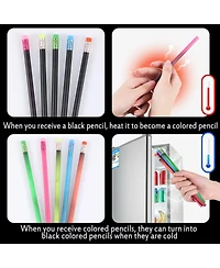 Gnuadz Color Changing Mood Pencil Eraser Wooden Heat Activated Thermochromic Student Gift Party Favor