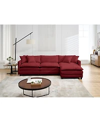 Streamdale Furniture L-Shaped Modular Chenille Sofa - Versatile Comfort and Style