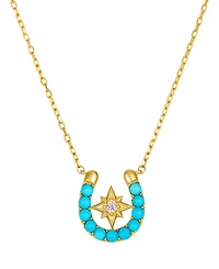 Le Vian Turquoise (3/8 ct. t.w.) & Nude Diamond Pendant Necklace in 14k Honey Gold
