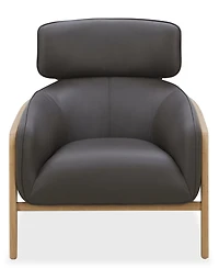 Cherin 32" Leather Upholstery Accent Chair