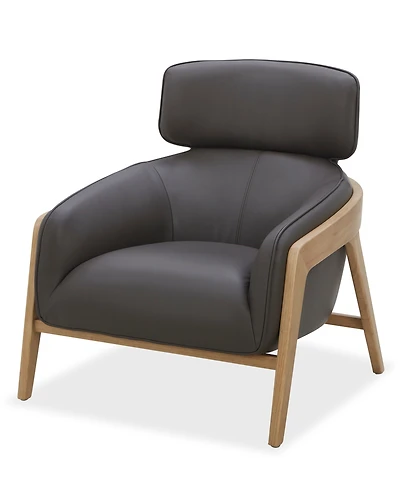 Cherin 32" Leather Upholstery Accent Chair