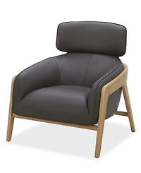 Cherin 32" Leather Upholstery Accent Chair