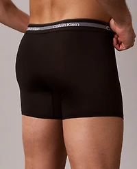 Calvin Klein Men's Stitch-Free Waistband Long Boxer Briefs, 3-Pack