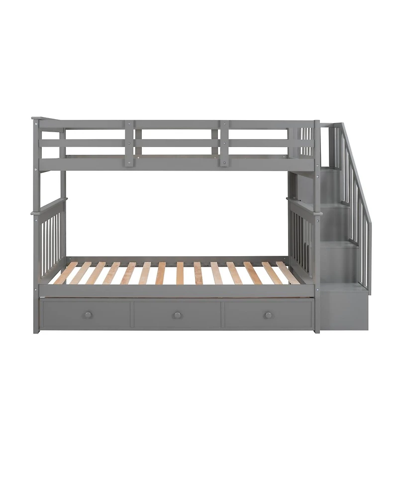 Streamdale Furniture Twin Bunk Bed w/ 3 Drawers