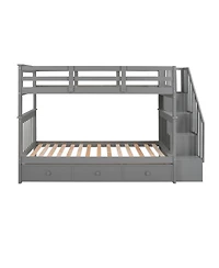 Streamdale Furniture Twin Bunk Bed w/ 3 Drawers
