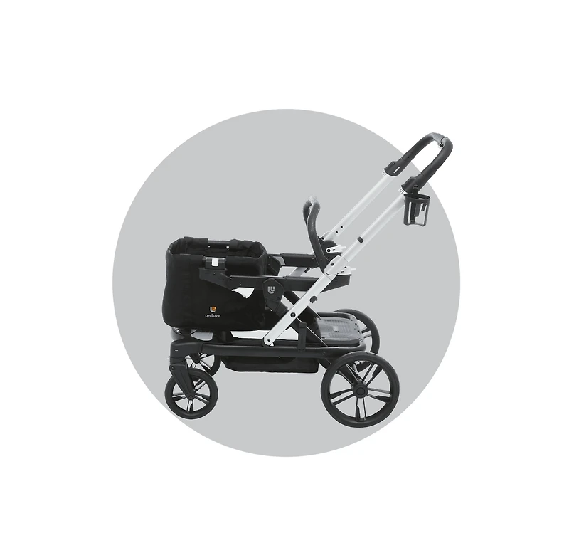 Unilove Kids Trio Trolly Stroller Wagon Seat + Shopping Basket + Omni Adapter