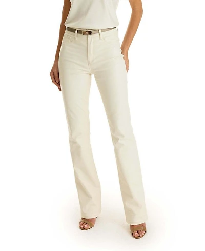 The Noli Shop Women's Aria Coated Flare Jean