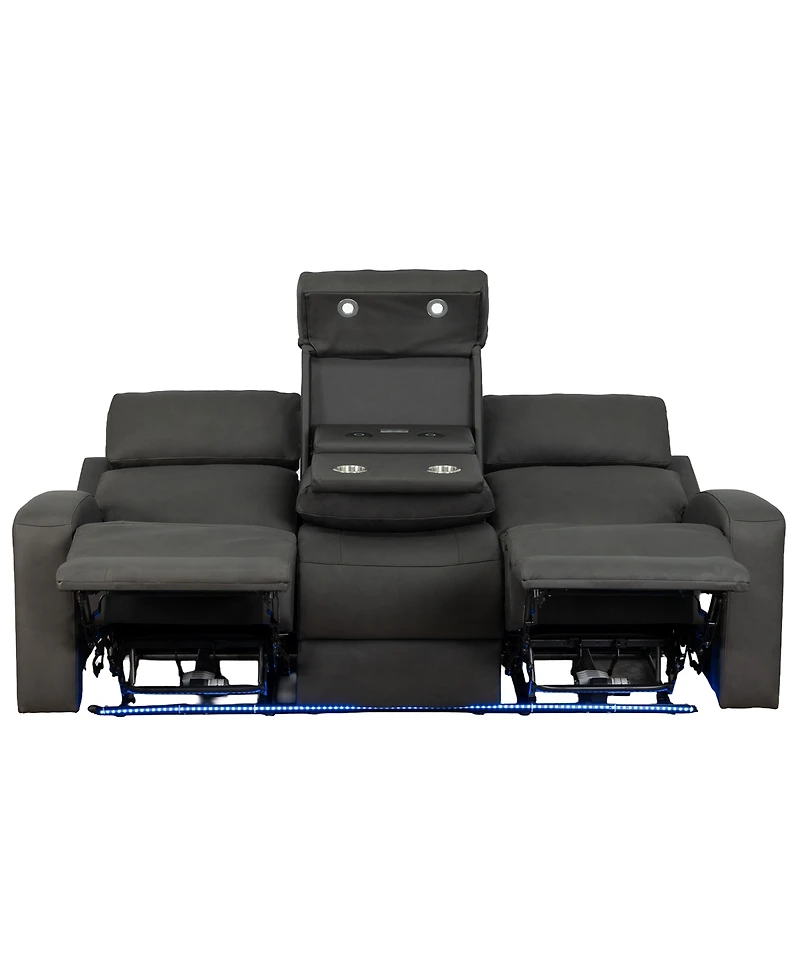 Hewitt 85" Leather Power Reclining Sofa