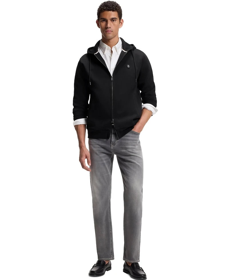 Boss by Hugo Men's Cotton-Blend Zip-Up Regular-Fit Hoodie