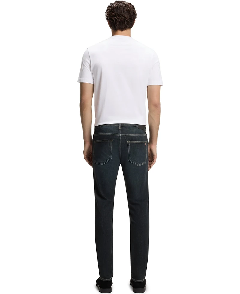 Boss by Hugo Men's Slim-Fit Contrast Stitching Jeans