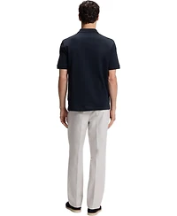 Boss by Hugo Men's Cotton-Jacquard Regular-Fit Polo Shirt