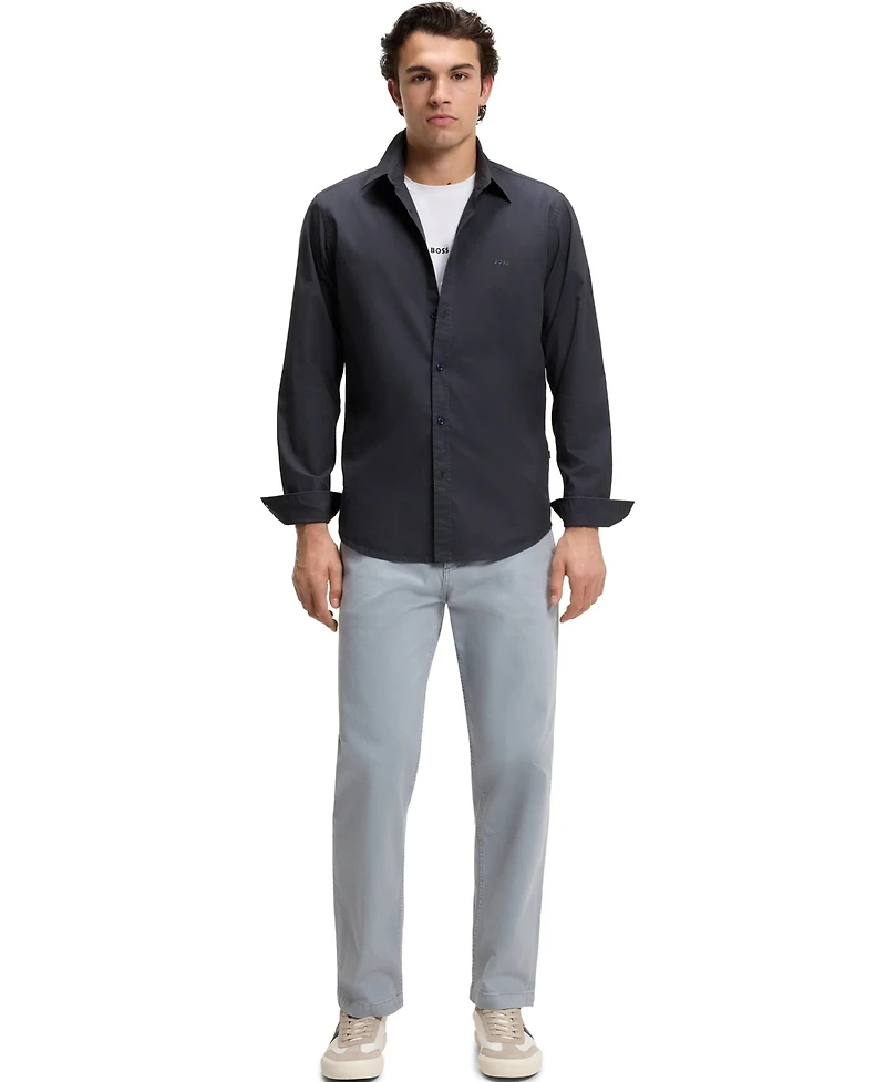 Boss by Hugo Men's Cotton Poplin Regular-Fit Dress Shirt