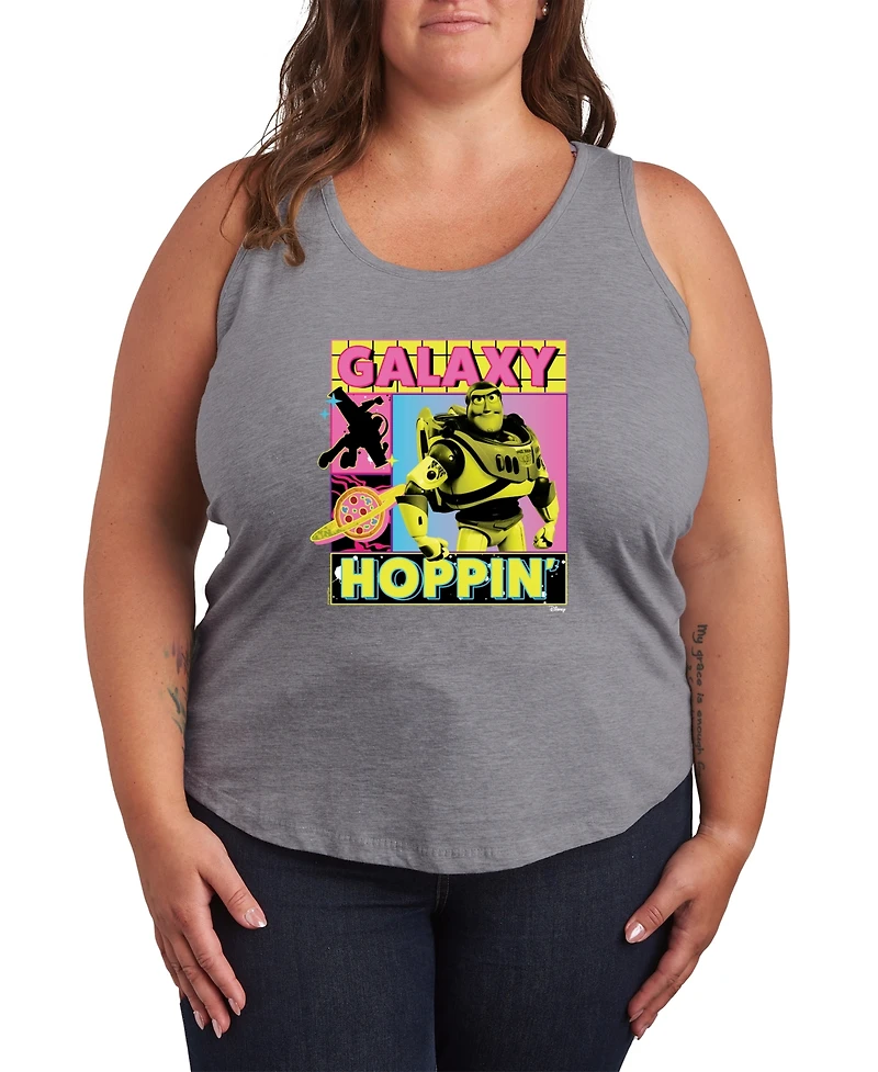 Hybrid Apparel Plus Toy Story 4 Buzz Galaxy Hoppin Racerback Sleeveless Tank Top