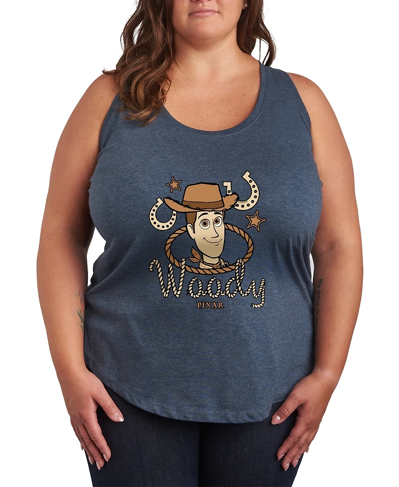 Hybrid Apparel Plus Toy Story 5 Cowboy Woody Racerback Sleeveless Tank Top