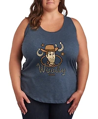 Hybrid Apparel Plus Toy Story 5 Cowboy Woody Racerback Sleeveless Tank Top