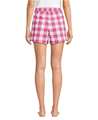 Lands' End Women's Poplin Sleep Boxer Shorts