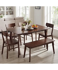 Slickblue Kitchen Dining Table Rectangular for 4 to 6 People