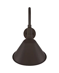 Franklin Iron Works Neihart Rustic Farmhouse Outdoor Barn Light Fixture Bronze Curving Gooseneck Post Exterior Barn Deck House Porch Yard Patio
